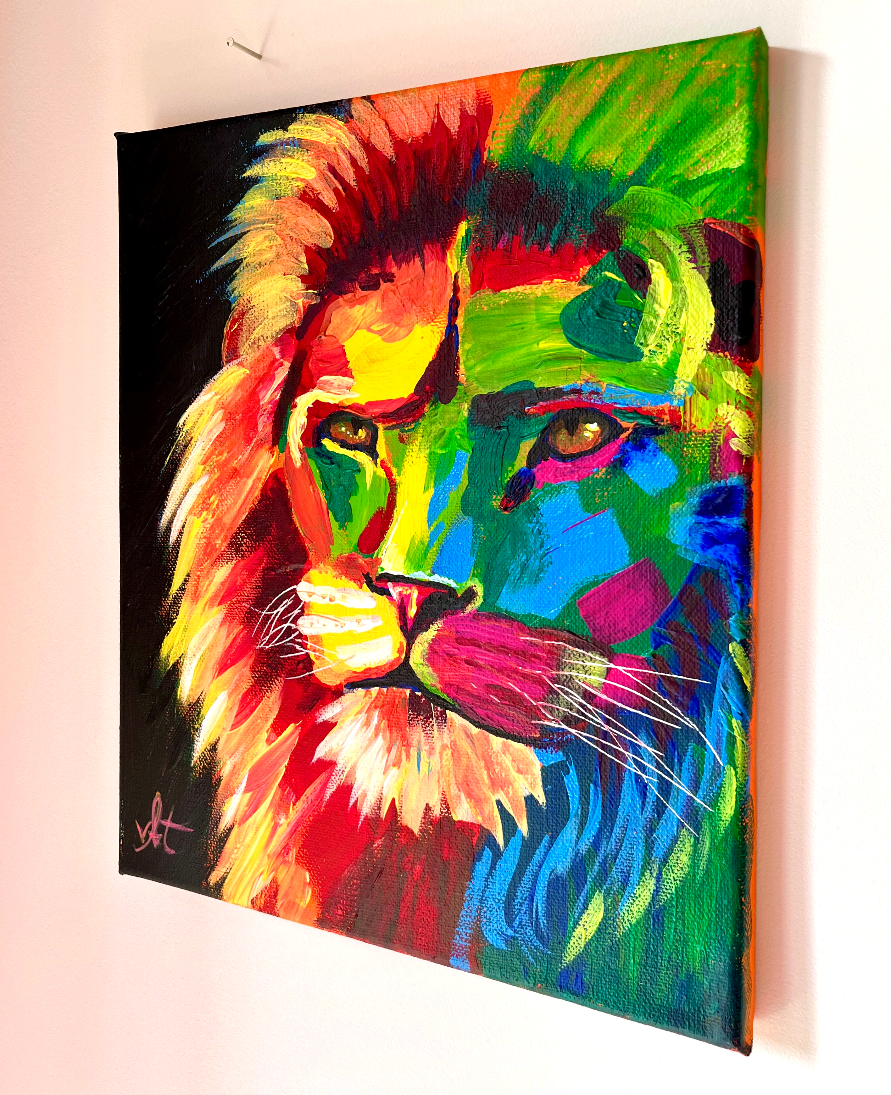 Löwe -  handgemaltes Unikat