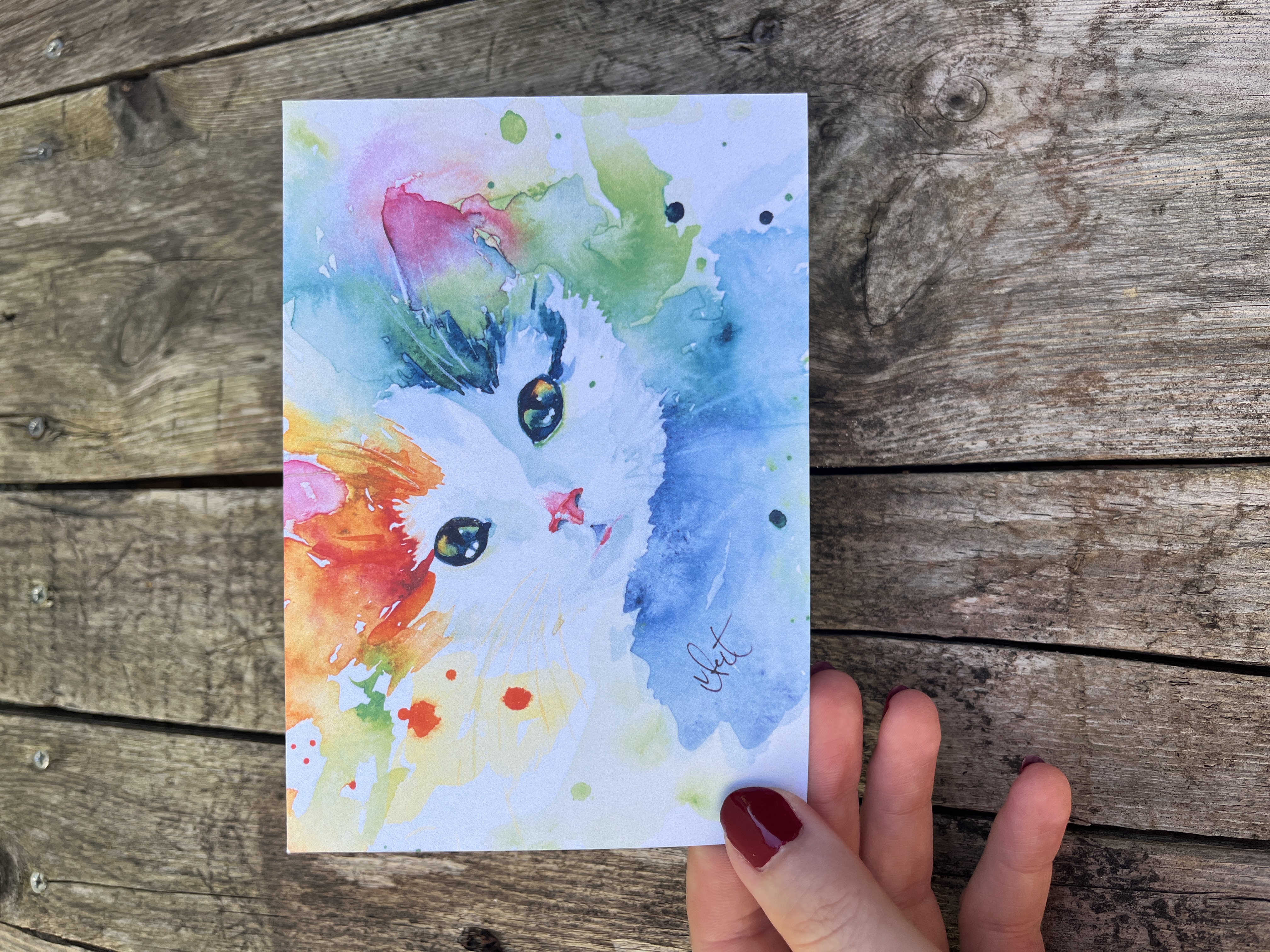 Hungriger Kater - Postkarte