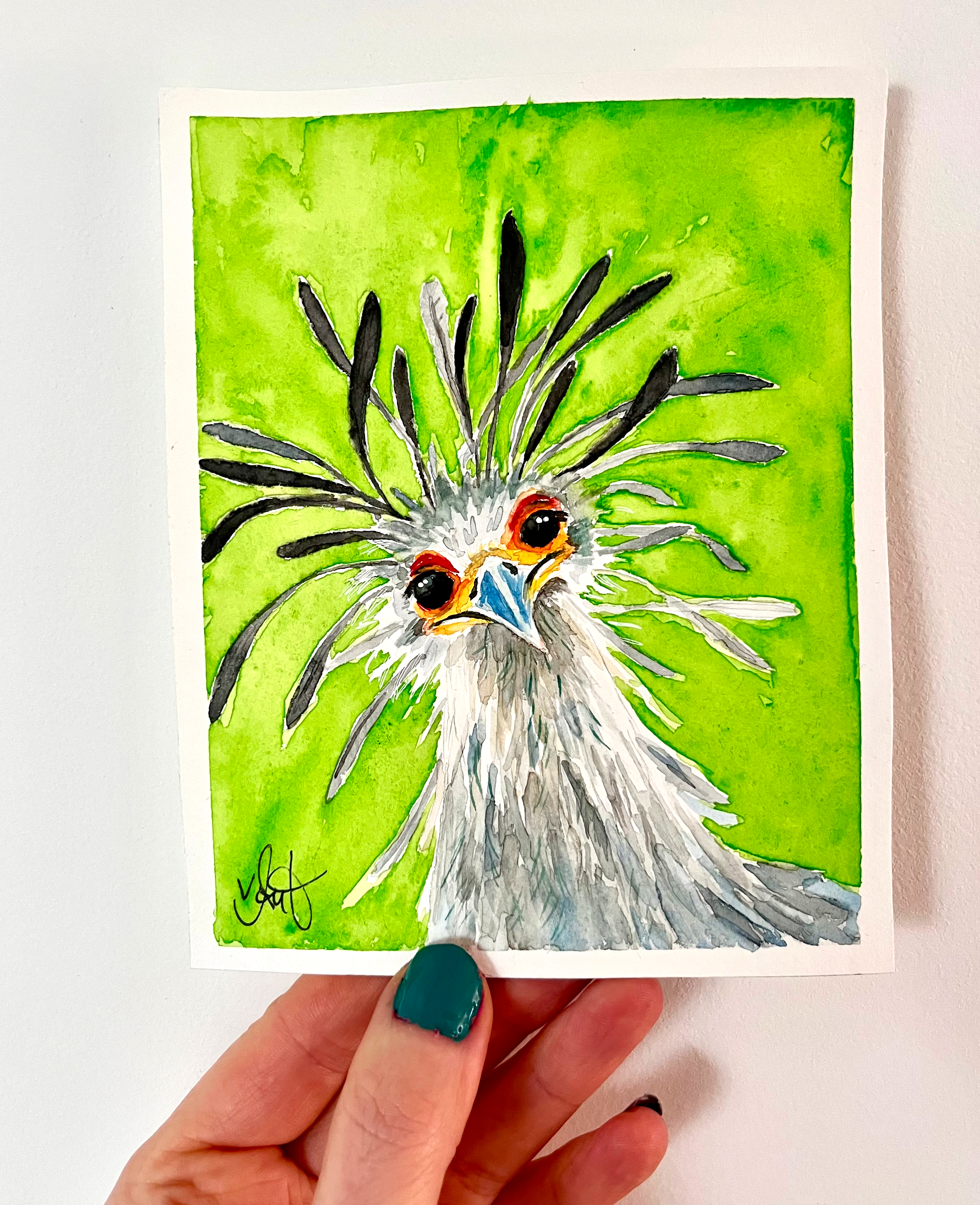 Sekretär - handgemalt