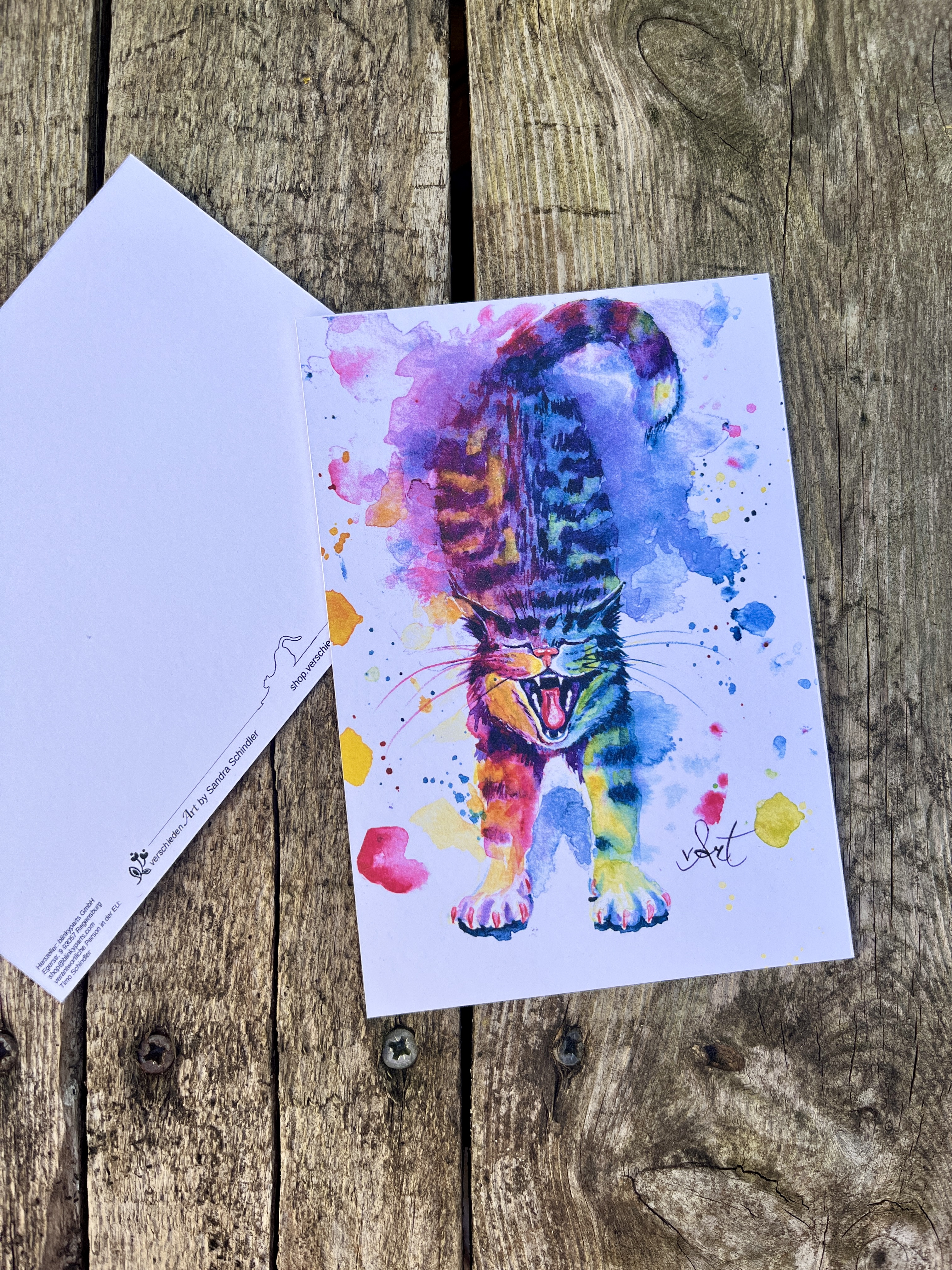Sunday Chill Cat - Postkarte
