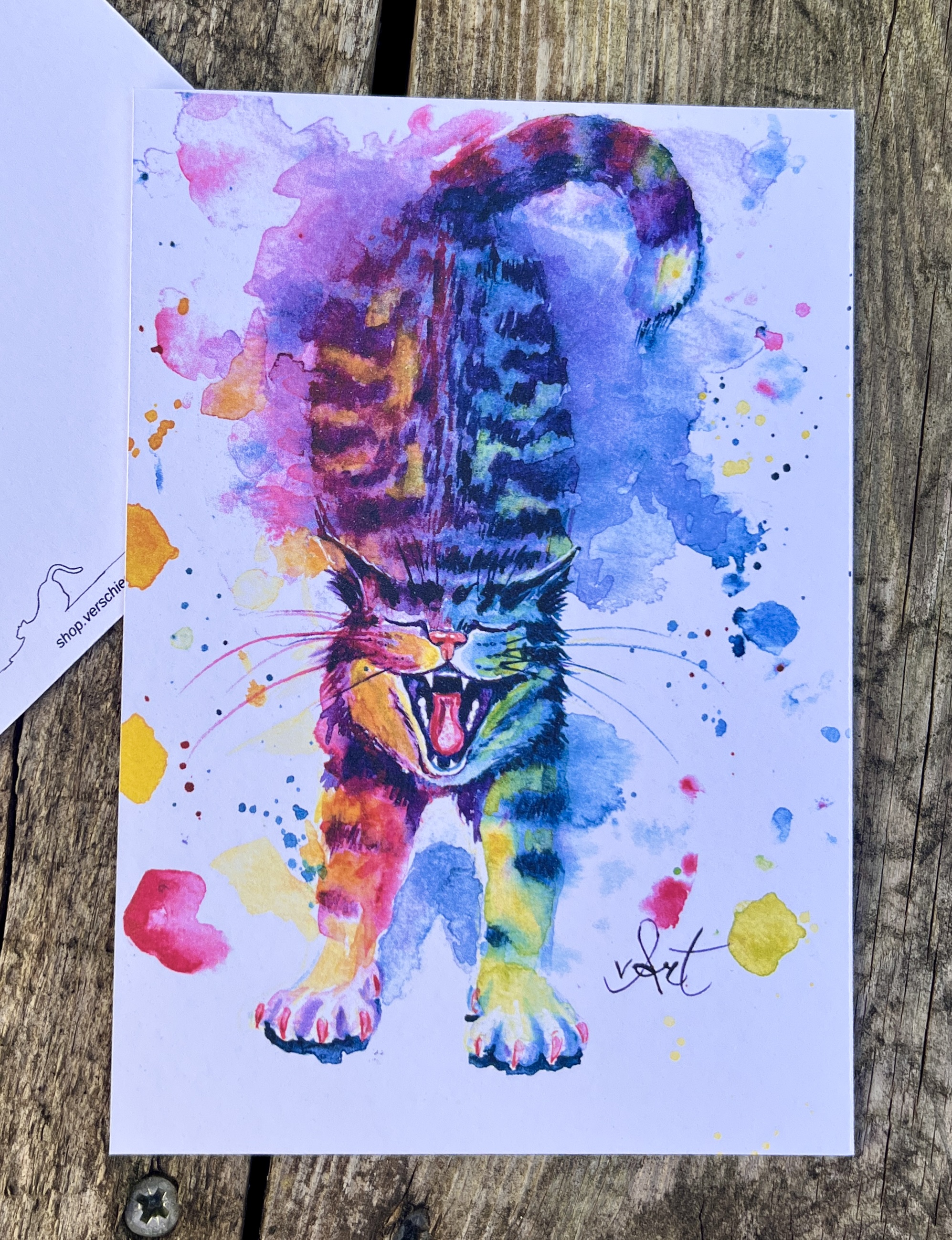 Sunday Chill Cat - Postkarte